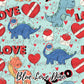 Blue Love Dino